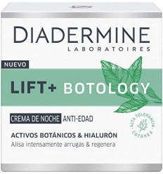 Diadermine LIFT+ Botology Crema Antiedad de Noche con Hialurón y Activos Botánicos 50 ml Especial Alta Tolerancia